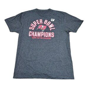Tampa Bay Buccaneers Super Bowl LIV Champions T-Shirt Bucs Logo Soft Cotton L